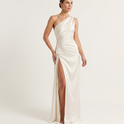 Asymmetrical One Shoulder Maxi Dress Summer
