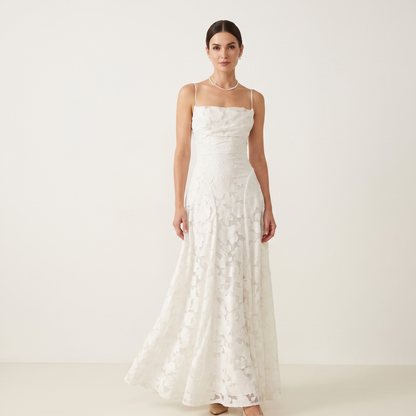 Textured A-Line Maxi Dress Women Summer