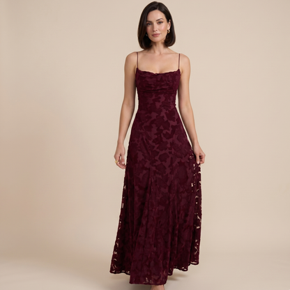 Textured A-Line Maxi Dress Women Summer