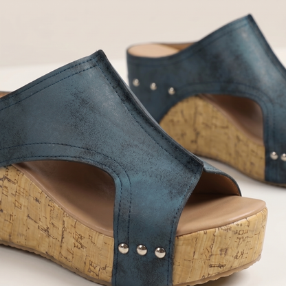 Open Toe Wedge Sandals Women Summer