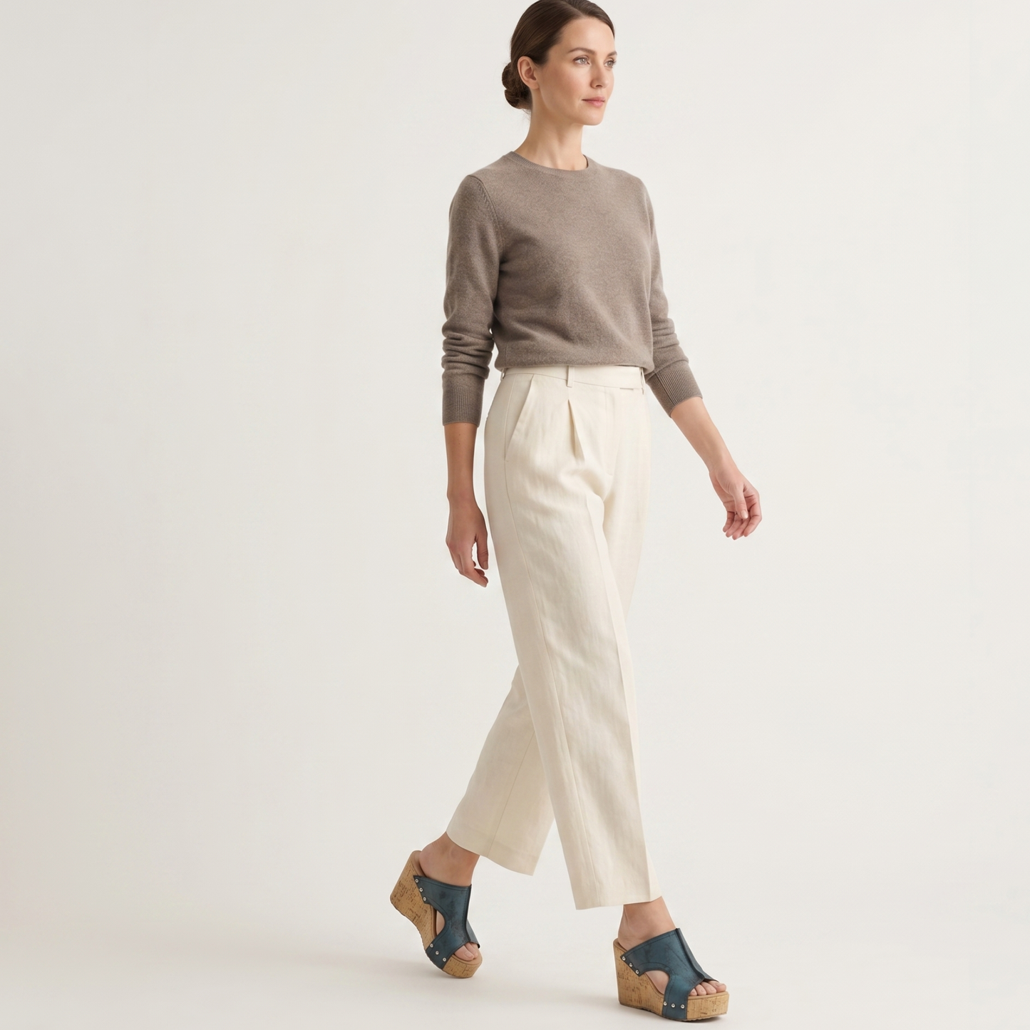 Open Toe Wedge Sandals Women Summer