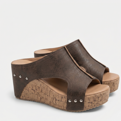 Open Toe Wedge Sandals Women Summer