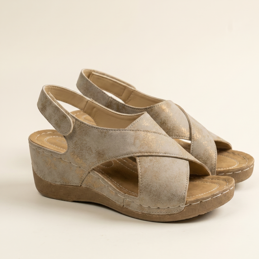 Open Toe Cross Strap Platform Sandals Women Summer