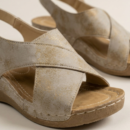 Open Toe Cross Strap Platform Sandals Women Summer