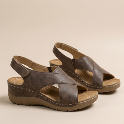 Open Toe Cross Strap Platform Sandals Women Summer