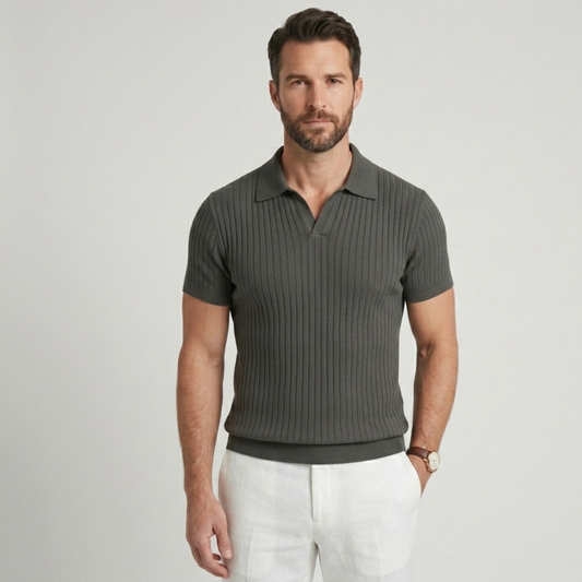 Muscle Fit Polo Shirt Men Casual All Seasons