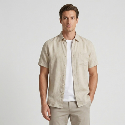 Lightweight Linen Shirt Men Summer
