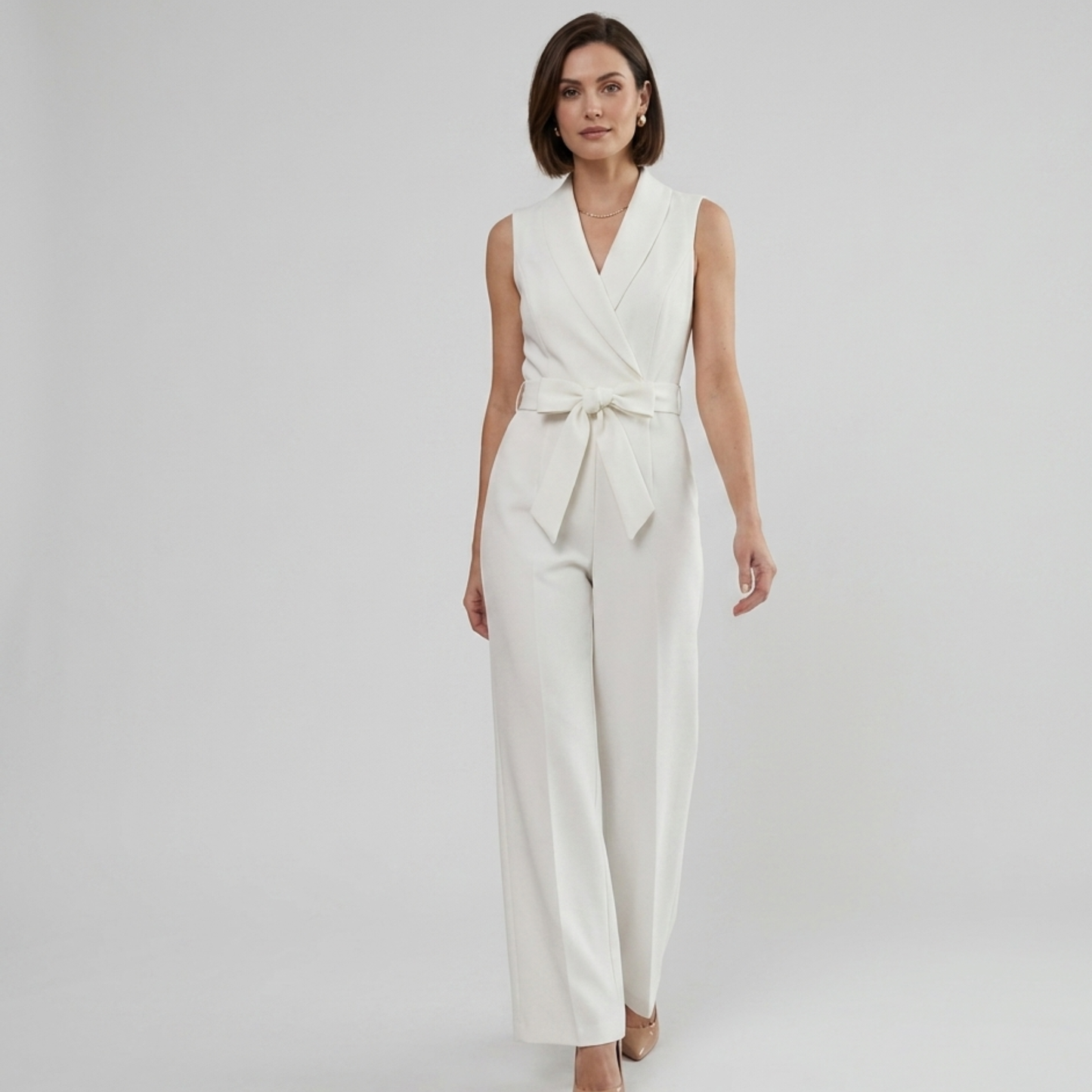 V-Neck Sleeveless Jumpsuit Women Casual
