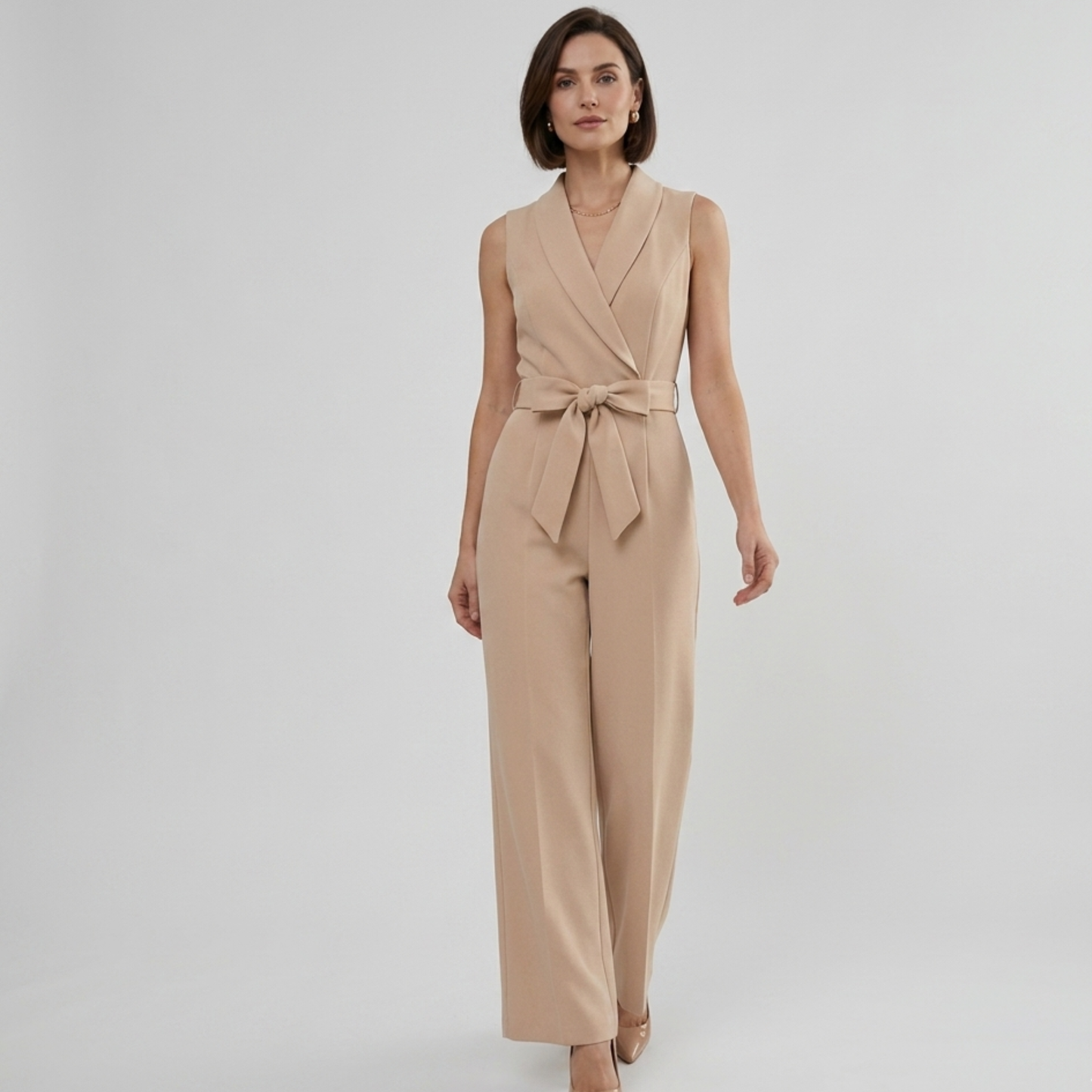 V-Neck Sleeveless Jumpsuit Women Casual