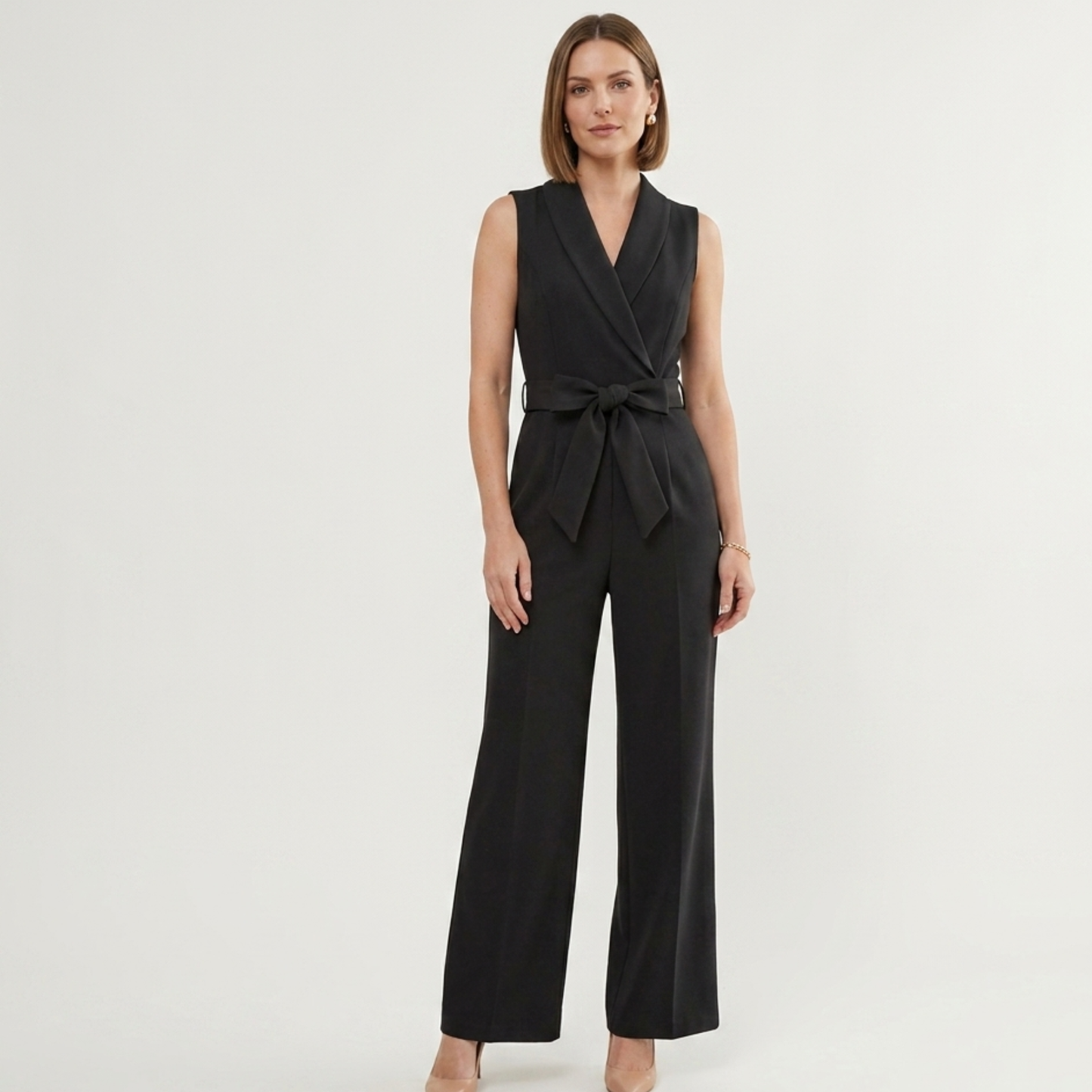 V-Neck Sleeveless Jumpsuit Women Casual