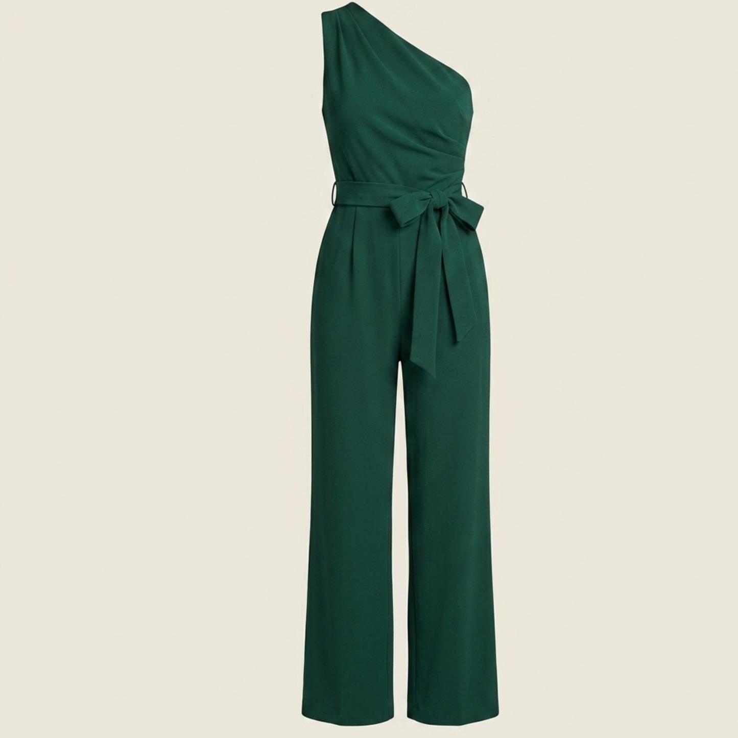 Asymmetric Neckline Jumpsuit Women Casual