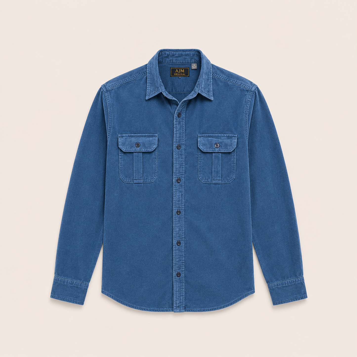 Slim Fit Corduroy Shirt Men Casual