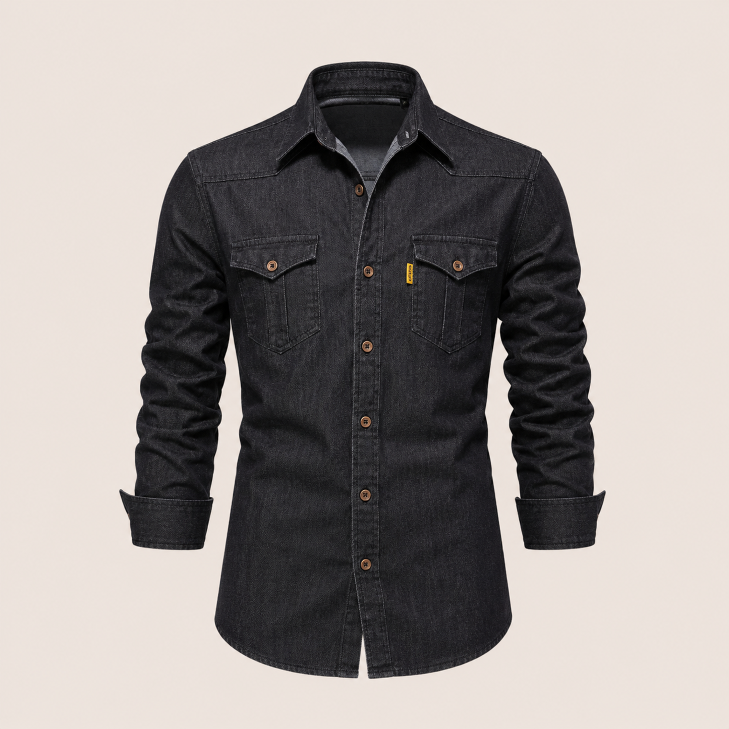 Western Style Denim Shirt Men Casual