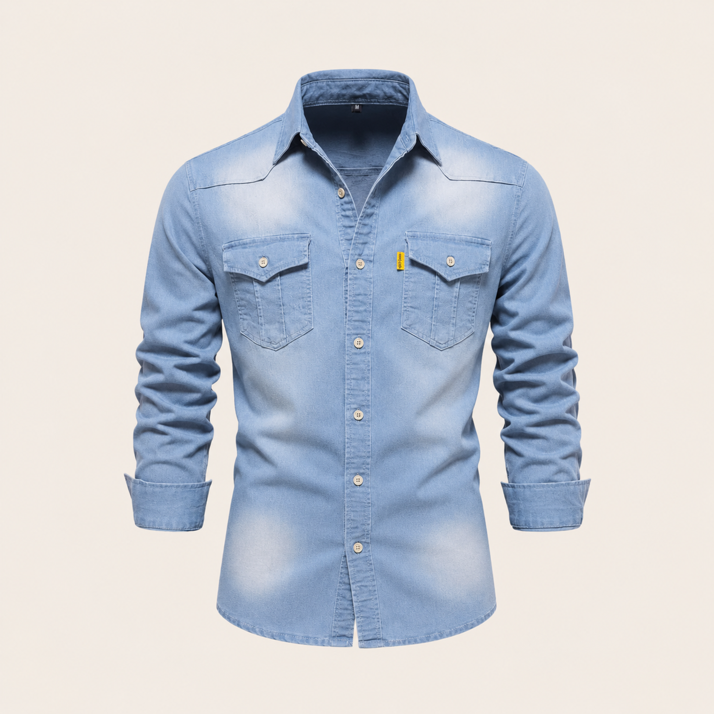 Western Style Denim Shirt Men Casual
