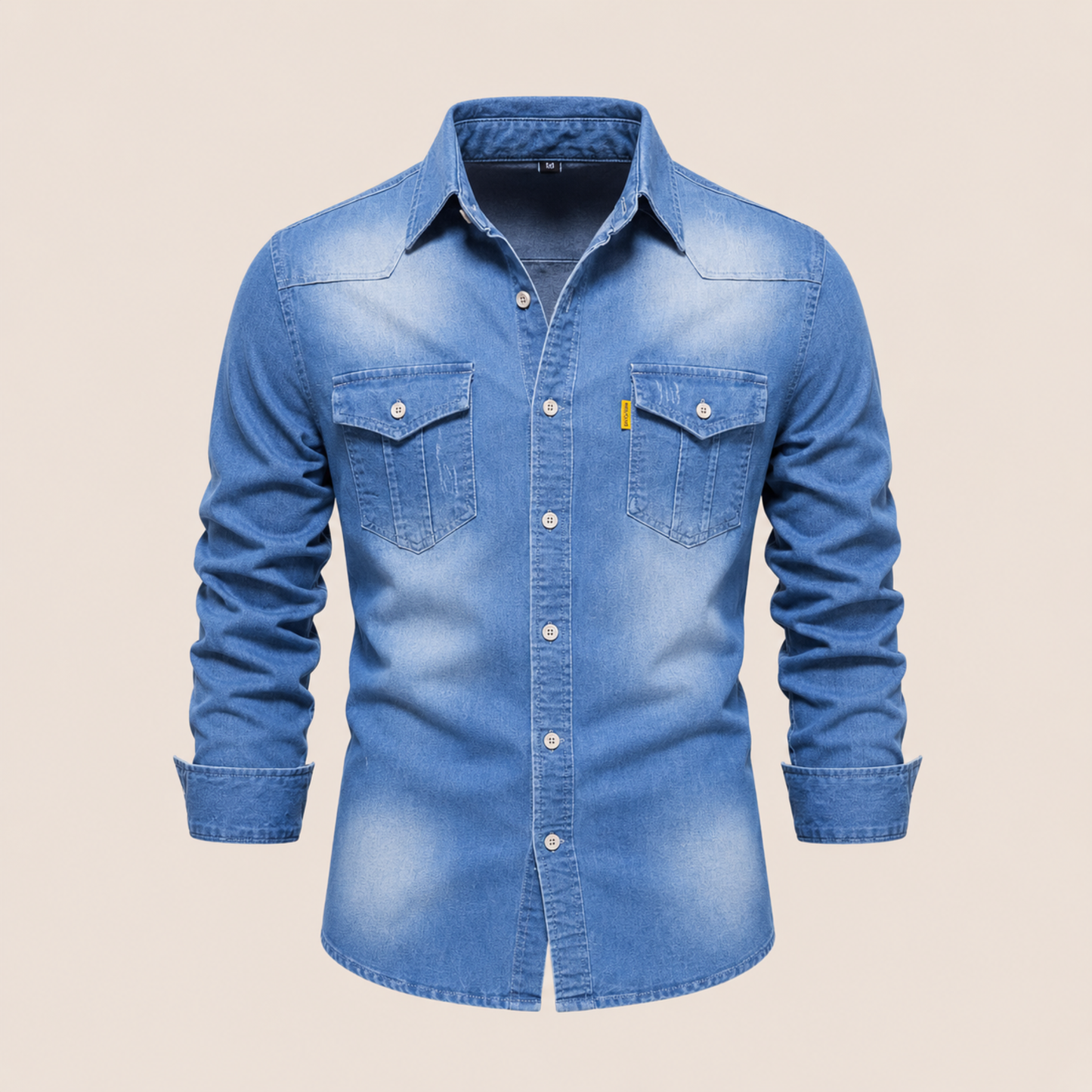 Western Style Denim Shirt Men Casual