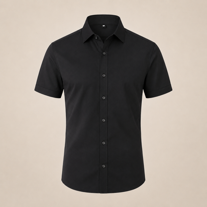 Slim Fit Short-Sleeved Men's Shirt Casual