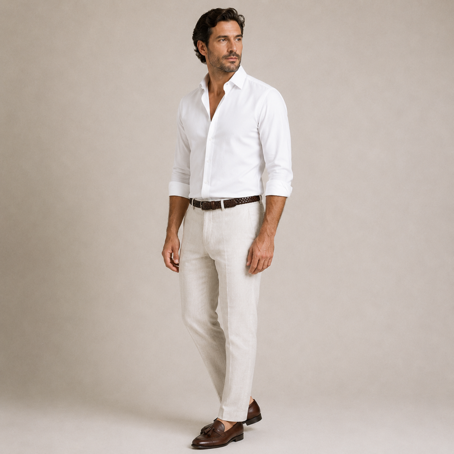 Classic Long Sleeve Men's Shirt All Seasons