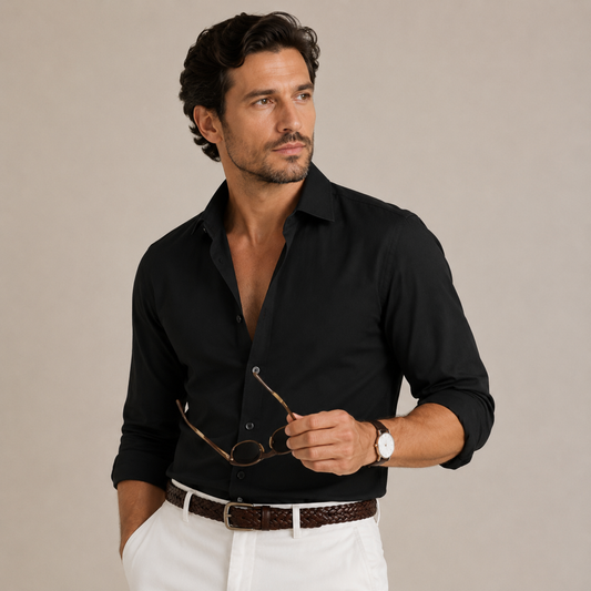 Classic Long Sleeve Men's Shirt All Seasons