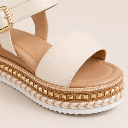 Textured Sole Platform Sandals for Women Summer