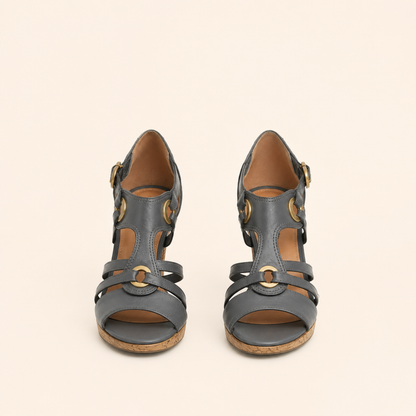 Chunky Heeled Sandals Open Toe Summer