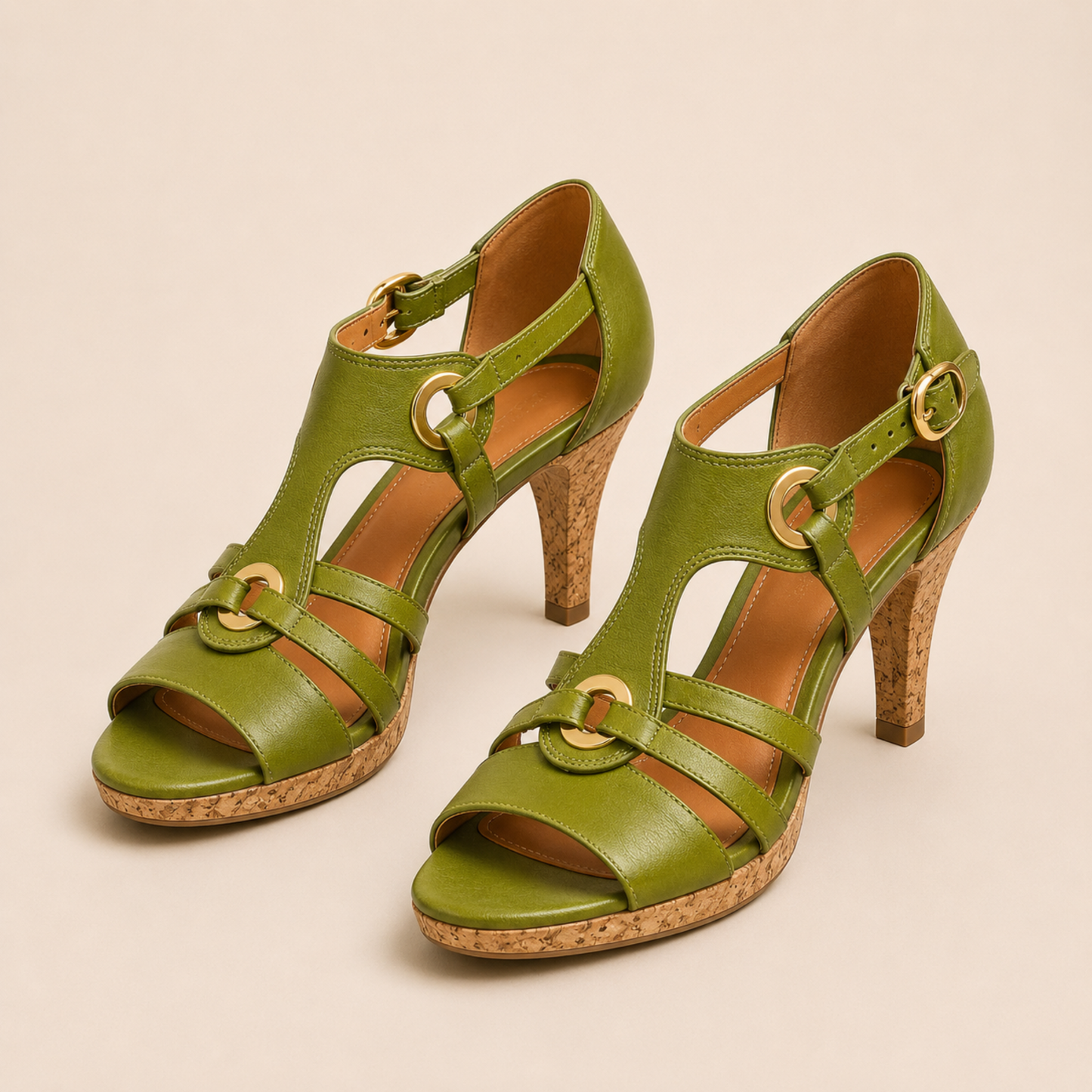 Chunky Heeled Sandals Open Toe Summer