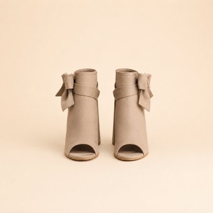 Elegant Suede Block Heel Sandals Women Summer
