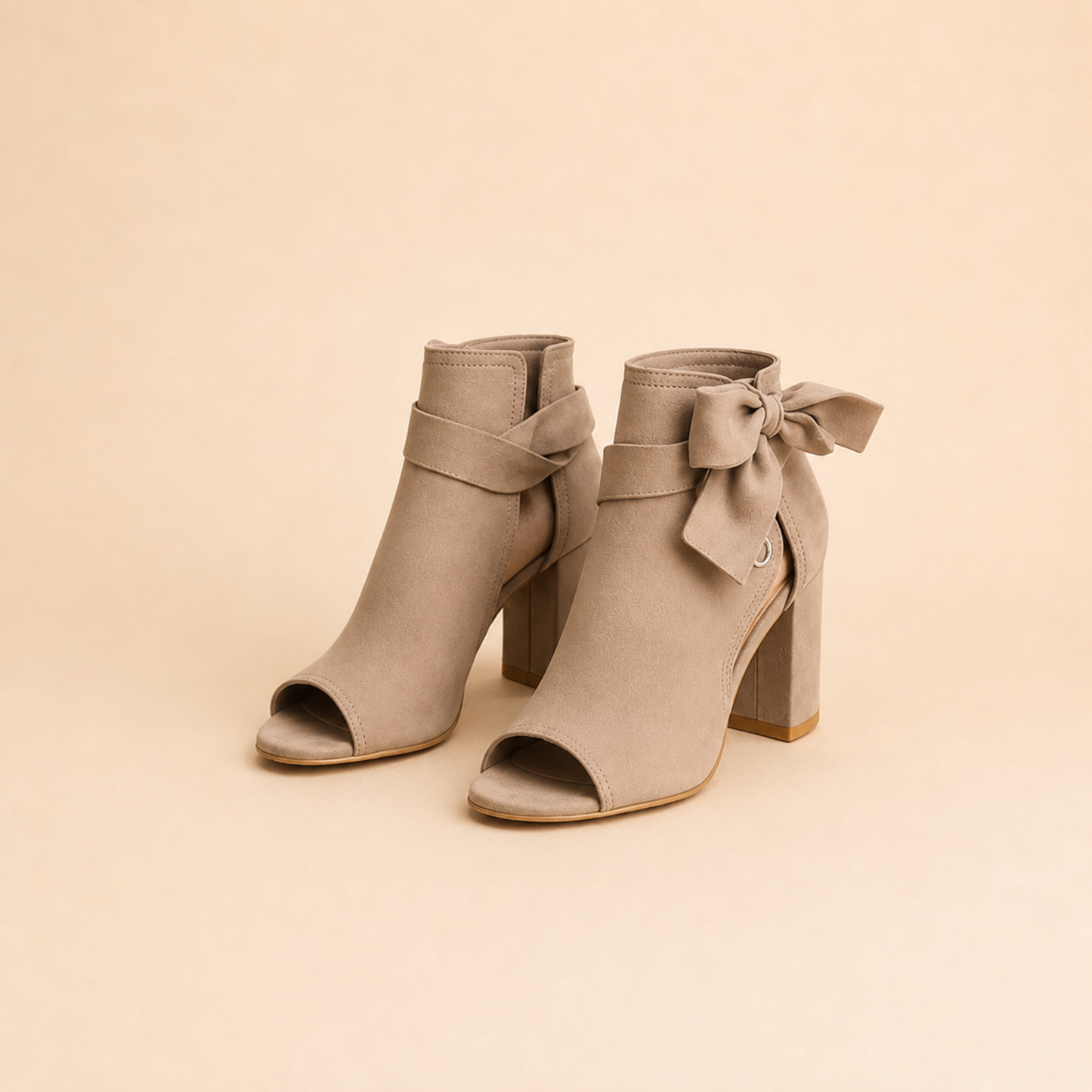 Elegant Suede Block Heel Sandals Women Summer