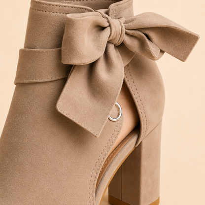 Elegant Suede Block Heel Sandals Women Summer