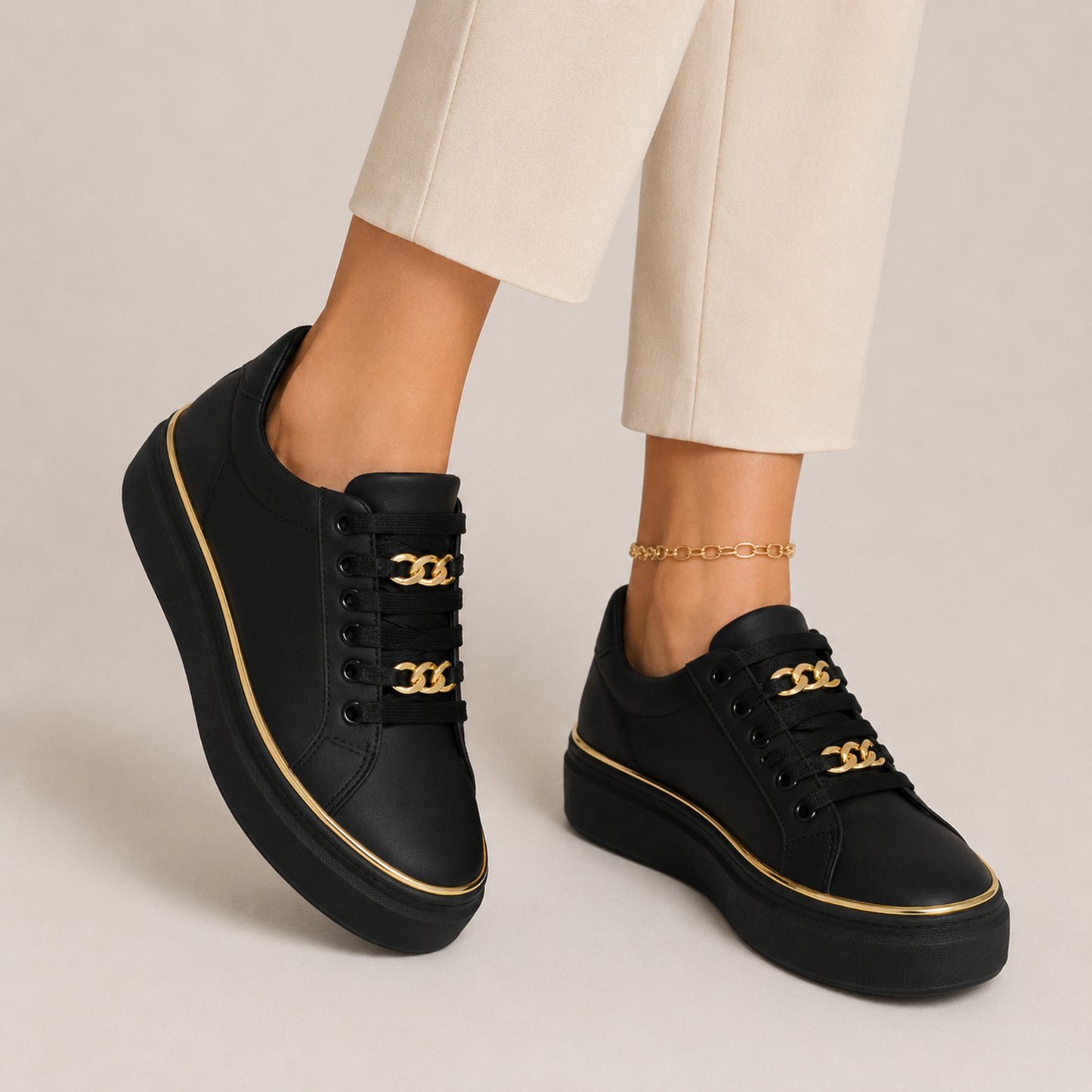 Cushioned Low-Top Sneakers Women Casual