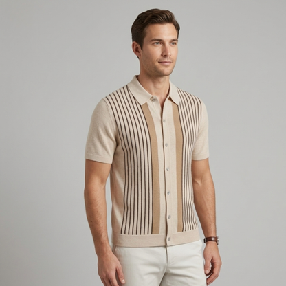 Striped Lightweight Men's Shirt Summer