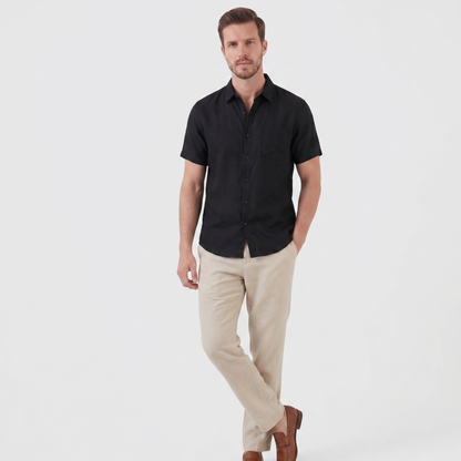 Lightweight Linen Shirt Men Summer