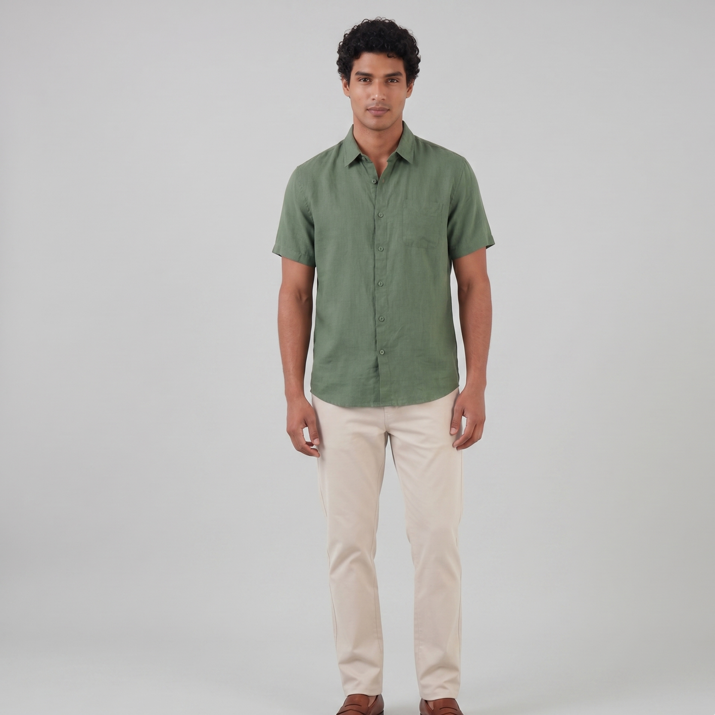 Lightweight Linen Shirt Men Summer