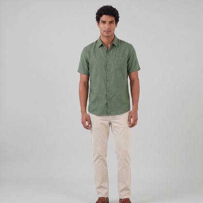 Lightweight Linen Shirt Men Summer