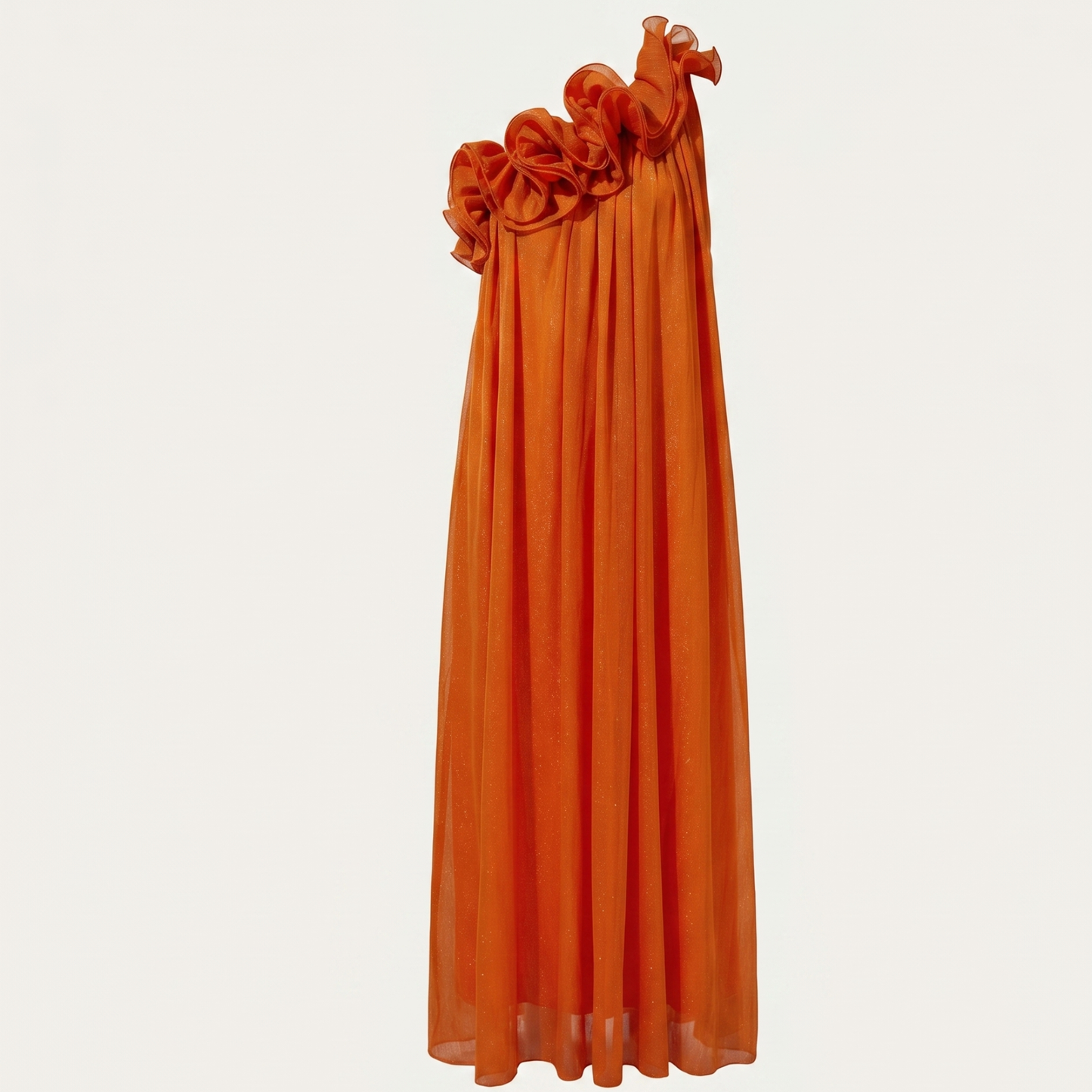 Radiant One-Shoulder Floral Maxi Dress Elegant Summer Gown for Women