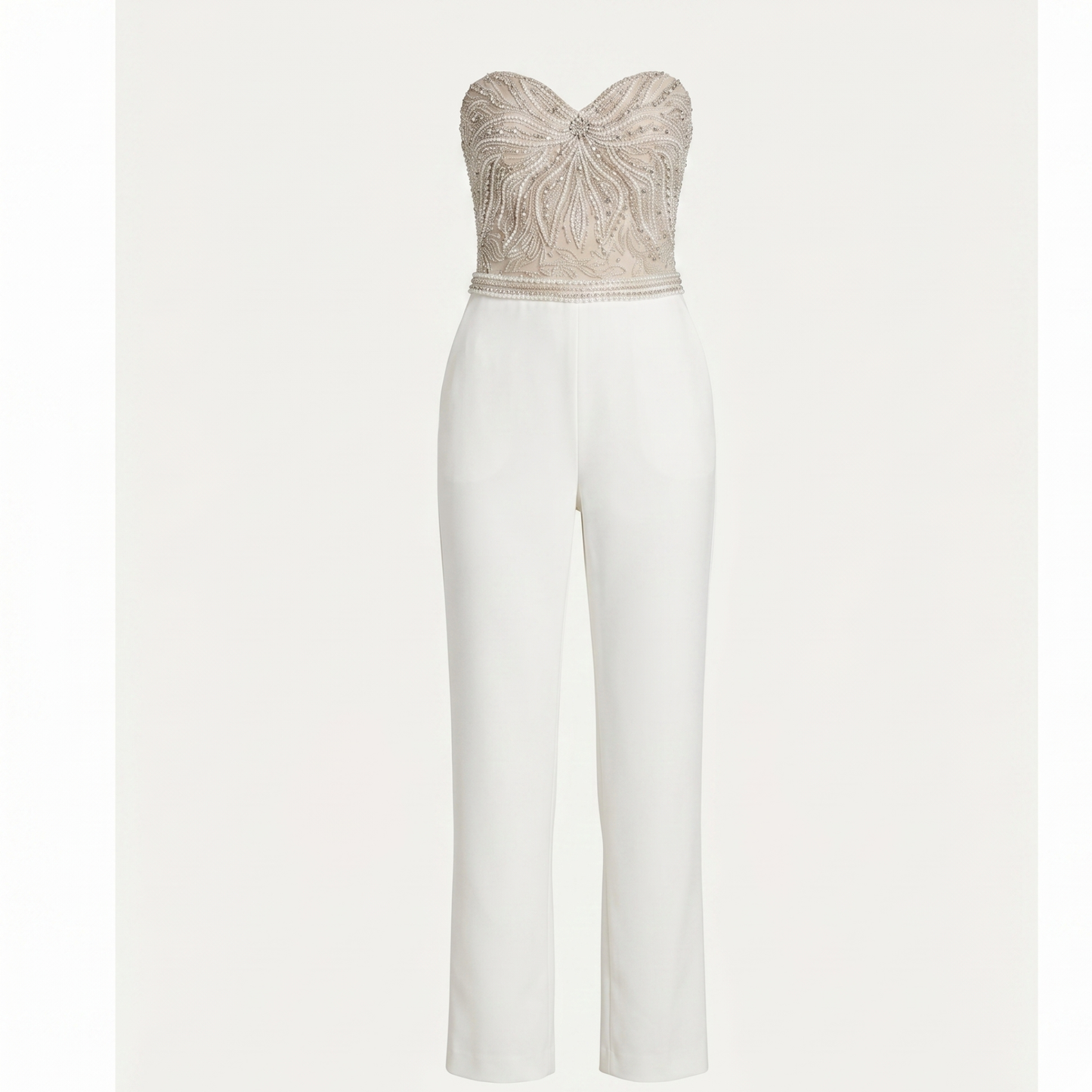 Strapless Sequin Jumpsuit Evening