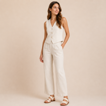 Three-Strap Vegan Leather Sandals Women Summer